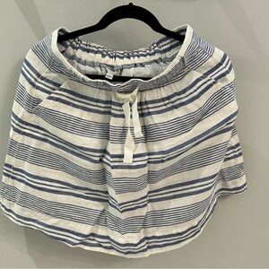 Striped Blue and White Skirt